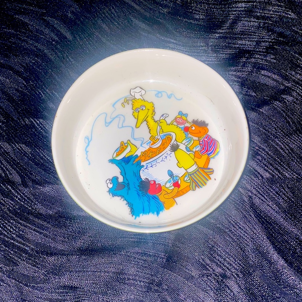 Collectible Sesame Street Small ceramic bowl! Authentic and ready for you!
